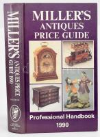 Miller's Antiques Price Guide 1990 (Volume XI). Compiled and edited by Judith and Martin Miller. Millers Publications, 1990, kissé kopott kartonált papírkötés, gazdag fekete-fehér képanyaggal illusztrált.