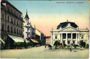 Nagyvárad, Oradea; Bémer tér, Színház / square, theatre (fl)