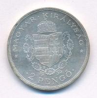 1935. 2P Ag "Rákóczi" T:AU,XF 
 Adamo P7.2