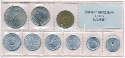 1973. 2f-10Ft (9xklf) érmés forgalmi sor fóliatokban T:UNC Adamo FO6