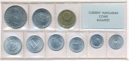 1974. 2f-10Ft (9xklf) érmés forgalmi sor fóliatokban T:UNC Adamo FO7