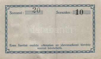 Budapest 1919. "Mauthner Bőrgyár" 1K T:II+