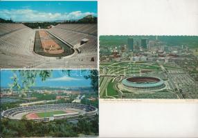 STADIONOK - 10 db MODERN képeslap / STADIUMS - 10 MODERN postcards