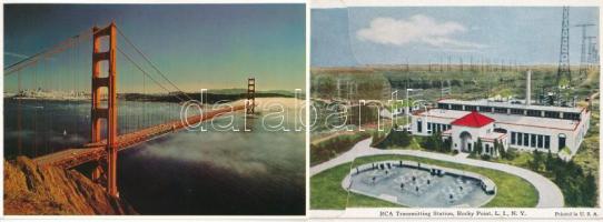 38 db modern képeslap + 2 leporello: Amerikai Egyesült Államok és Kanada / 38 modern postcards + 2 l...