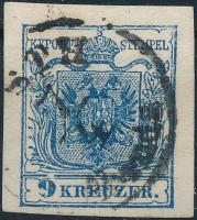 1850 9kr MP III látványos lemezhiba a 9-ben "(PE)STH"