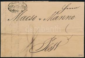 1842 Levél 8kr portóval SZEGEDIN - Pest