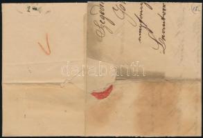 1842 Levél 8kr portóval "SZEGEDIN" - Pest 1842 Cover with 8kr postage due "SZEGEDIN&q...