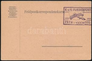 1915 Flegerpost Przemysl bélyegzés címzetlen tábori lapon