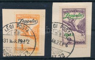 1931 Zeppelin sor 2 kivágáson (30.000) / on 2 cuttings