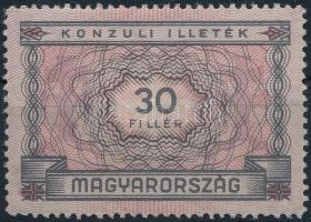 1937 30f konzuli illeték bélyeg