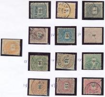 1899 Sorozat, 8 bélyeg számvízjellel (apró foghibák / perf. faults) (~255.000)