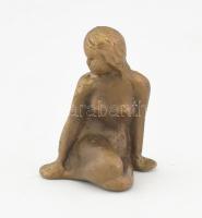 Bronz női akt figura. 5,5 cm