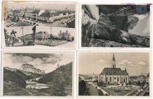 7 db RÉGI erdélyi város képeslap vegyes minőségben / 7 pre-1945 Transylvanian town-view postcards in mixed quality