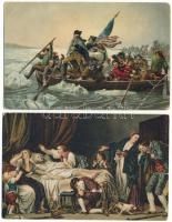 10 db RÉGI Stengel művész képeslap vegyes minőségben, közte litho / 10 pre-1945 Stengel art postcard...