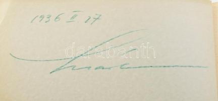 1936 Jubileumi Márton-album, ALÁÍRT, jó állapotban