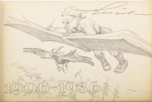 1936 Jubileumi Márton-album, ALÁÍRT, jó állapotban