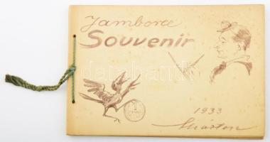 1933 Gödöllő, Jamboree suvenir album, Márton Lajos (1891-1953) grafikáival, jó állapotban