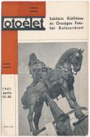 1941 Kolozsvár, Cluj; Mátyás király szobra. A Fotóélet Jubiláris Kiállítása és Országos Fotóhét Kolozsvárott. 1941. április 13-20. Sárdi foto / statue of Matthias Corvinus, photography exhibition + So. Stpl. (EK)