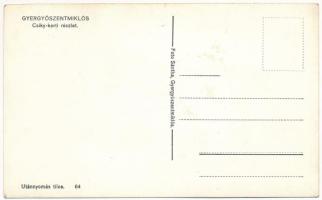 Gyergyószentmiklós, Gheorgheni; Csiky kerti részlet. Foto Sántha / park (tűnyomok / pin marks)