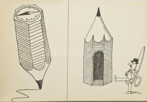 Kaján Tibor: Zenit és radír. Bp., 1980, Corvina. Kaján Tibor egészoldalas karikatúráival. Kiadói pap...