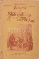 Bibliothek der Unterhaltung und des Wissens. Mit Original-Beiträgen der hervorragendsten Schriftsteller und Gelehrten, sowie zahlreichen Illustrationen. Jahrgang 1899. Dreizehnter Band. Stuttgart-Berlin-Leipzig, 1899, Union Deutsche Verlagsgesellschaft, 240 p. Szövegközti és egészoldalas, fekete-fehér illusztrációkkal. Német nyelven. Kiadói aranyozott, festett egészvászon-kötés, jó állapotban, kissé sérült kiadói papír védőborítóban.