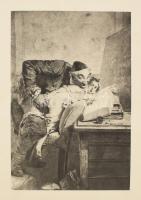 Zichy Mihály (1827-1906): 33 db Erotikus rajz. Cinkográfia, papír, jelzett a cinkográfián, kb 14x18 ...