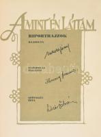 Makoldy József Amint én láttam. Riportrajzok. Előszóval ellát. Herczeg Ferencz. Szövegét írta Lázár ...