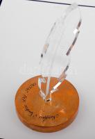 2020, Dr. Grétsy László nyelvész által elnyert Magyar Nyelvőr Díj. Plexi, bronz talpazatban, adomány...