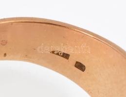 Arany (Au) 14K gyűrű, jelzett, méret: 56, nettó: 7,9 g