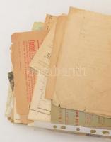 Vegyes papírégiség tétel: számlák, okmányok, levelek, stb XIX.-XX: sz