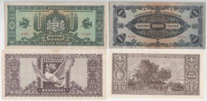 1946. 10.000MP - 1.000.000BP (9xklf) T:AU-F közte több szép papír