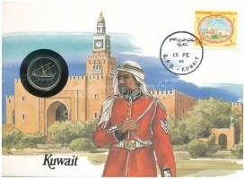 Kuvait 1987. 50f felbélyegzett borítékban, bélyegzéssel, német nyelvű leírással T:UNC  Kuwait 1987. 50 Fils in envelope with stamp and cancellation, with German description C:UNC