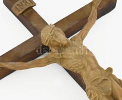 Feszület, műgyanta korpusszal, 54x26 cm