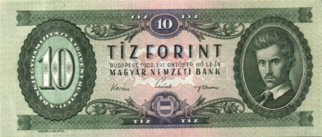 1962. 10Ft (4x) egymásutáni sorszámmal T:I