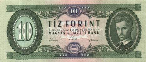1962. 10Ft (4x) egymásutáni sorszámmal T:I