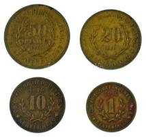 Kenyérmező / hadifogolytábor 1915. 1f + 10f + 20f + 50f Cu T:XF,VF / Hungary / Kenyérmező / POW camp...