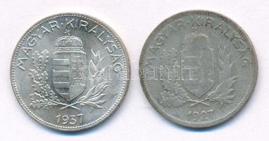 1927. 1P Ag + 1937. 1P Ag T:F,AU