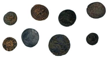 Római Birodalom ~III-IV. század 8db-os bronz érmetétel T:VF,F Roman Empire ~3rd-4th century 8pcs bronze coin lot C:VF,F