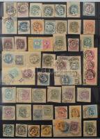 Hatalmas krajcáros bélyegzés gyűjtemény, főleg budapesti bélyegzések kb 1.050 db bélyegen, illetve l...
