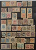 Hatalmas krajcáros bélyegzés gyűjtemény, főleg budapesti bélyegzések kb 1.050 db bélyegen, illetve l...