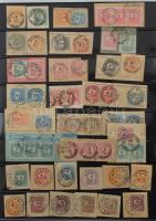 Hatalmas krajcáros bélyegzés gyűjtemény, főleg budapesti bélyegzések kb 1.050 db bélyegen, illetve l...