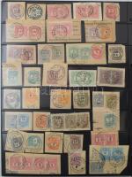 Hatalmas krajcáros bélyegzés gyűjtemény, főleg budapesti bélyegzések kb 1.050 db bélyegen, illetve l...