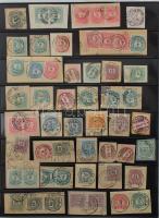 Hatalmas krajcáros bélyegzés gyűjtemény, főleg budapesti bélyegzések kb 1.050 db bélyegen, illetve l...