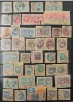 Hatalmas krajcáros bélyegzés gyűjtemény, főleg budapesti bélyegzések kb 1.050 db bélyegen, illetve l...