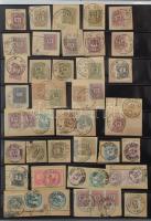Hatalmas krajcáros bélyegzés gyűjtemény, főleg budapesti bélyegzések kb 1.050 db bélyegen, illetve l...