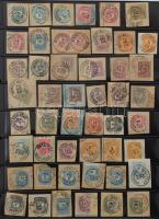 Hatalmas krajcáros bélyegzés gyűjtemény, főleg budapesti bélyegzések kb 1.050 db bélyegen, illetve l...