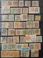 Hatalmas krajcáros bélyegzés gyűjtemény, főleg budapesti bélyegzések kb 1.050 db bélyegen, illetve l...