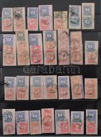 Hatalmas krajcáros bélyegzés gyűjtemény, főleg budapesti bélyegzések kb 1.050 db bélyegen, illetve l...