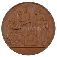 Ausztria 1873. "Bécsi Világkiállítás / Az érdem jeléül" bronz emlékérem. "FRANZ JOSEP...