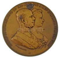 Ausztria 1881. "Rudolf koronaherceg és Stefánia belga királyi hercegnő házasságának emlékére" bronz emlékérem. "RVDOLF. PR. HER. IMP. AVSTR. PR. REG HVNG. BOH. A. A. ET. STEPHANIA. BELG. REG. FILIA - JOS. TAUTENHAYN / MATRIMONIO. IVNCTI. VINDOR. X. MAII. MDCCCLXXXI". Szign.: Joseph Tautenhayn (55mm) T:2 Austria 1881. "The Wedding of Rudolf, Crown Prince of Austria and Princess Stéphanie of Belgium" commemorative bronze medallion. Sign.: Joseph Tautenhayn (55mm) C:XF Hauser 372.